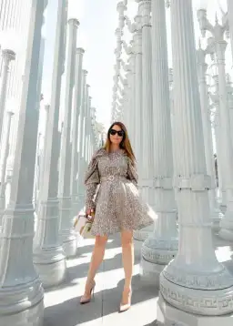 Rotate by Birger Christensen Number 26 Dress Reptile Print Size 34 for rent on The Volte - image 3