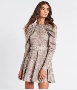 Rotate by Birger Christensen Number 26 Dress Reptile Print Size 34 for rent on The Volte - image 1