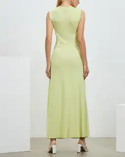 Christopher Esber Multi Bind Fran Dress in Pistachio Multi Green Size 12 for rent on The Volte - image 2