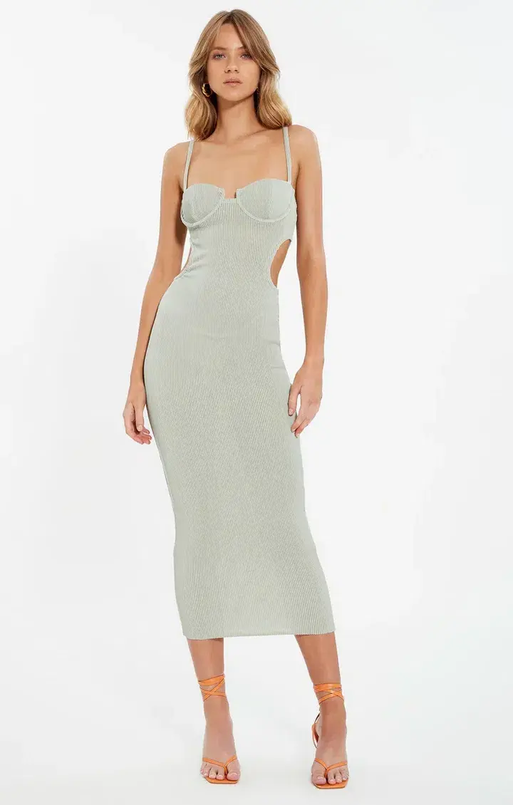 Solita Kendra Dress Sage Green Size S - Image 1