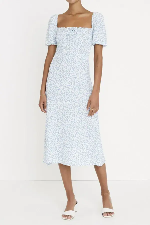 Faithfull Majorelle Midi Dress Bella Floral Size 8 for rent on The Volte - main image