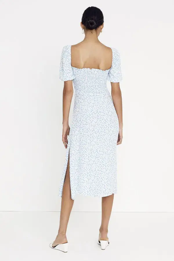 Faithfull Majorelle Midi Dress Bella Floral Size 8 for rent on The Volte - main image