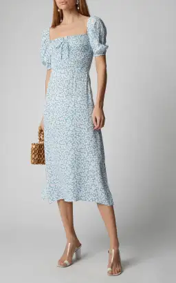 Faithfull Majorelle Midi Dress Bella Floral Size 8 for rent on The Volte - image 1