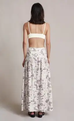 Bec & Bridge Gardenia Linen Maxi Dress Print Size 8