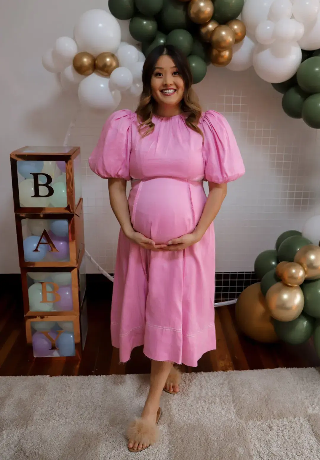 AJE - Serendipity Dress Pink - Size 10 for rent on The Volte - main image