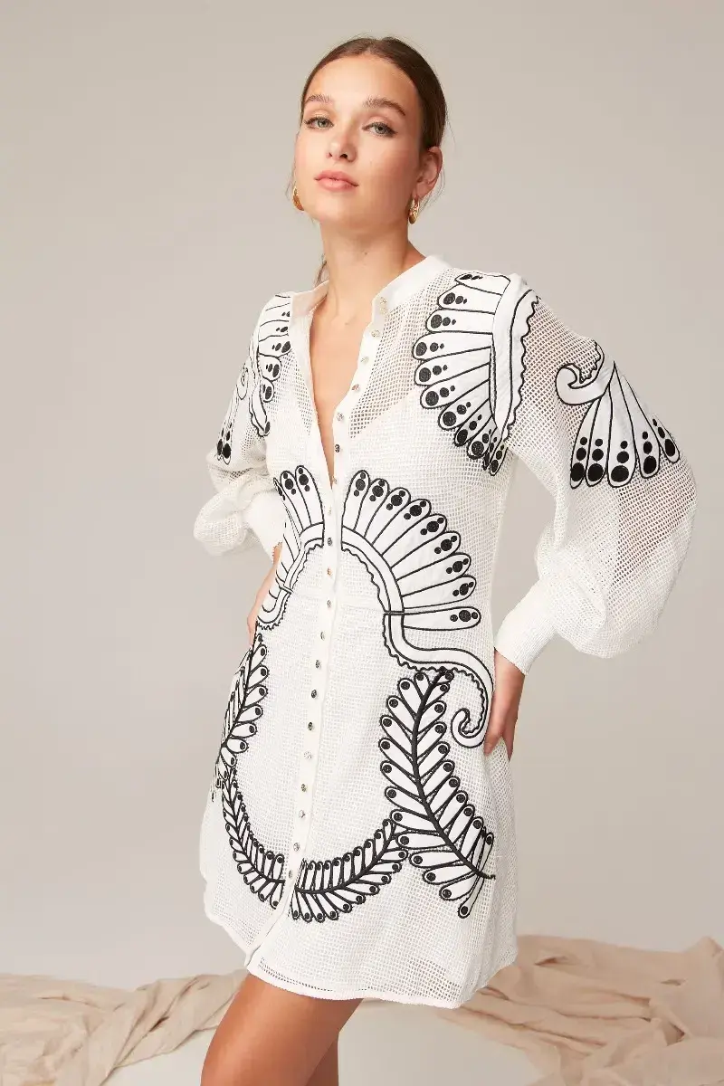 Keepsake The Label Alchemy Long Sleeve Mini Dress Print Size 6 for rent on The Volte - main image