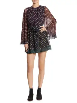 Zimmermann Maples Playsuit in Polka Dots Print Size 1 / Au 10