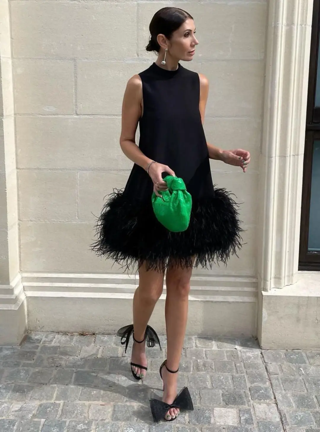 Rachel Gilbert The Linc Mini Dress Black Size AU 8 for rent on The Volte - main image