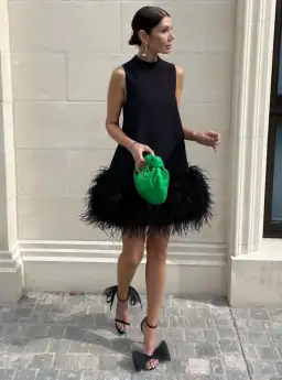 Rachel Gilbert The Linc Mini Dress Black Size AU 8 for rent on The Volte - image 2