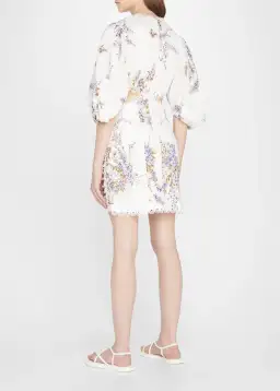 Zimmermann Jude Cut Out Mini Dress Print Size 8 for rent on The Volte - image 2