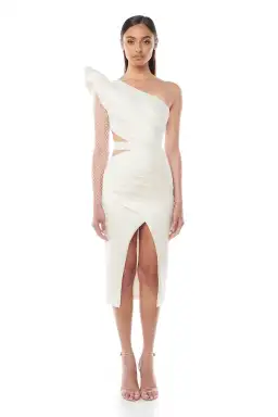 Eliya The Label Melanie Dress Champagne Size 10 for rent on The Volte - image 1