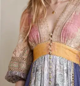 Zimmermann Anneke Lantern Midi Dress Spliced Print Size 4 / AU 16 for rent on The Volte - image 3