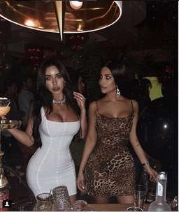 MISTRESS ROCKS ALL OUT LEOPARD PRINT BIAS CUT COWL NECK DRESS