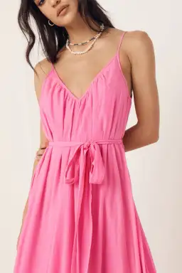 Spell Azalea Strappy Maxi Dress Pink Size 12 for rent on The Volte - image 2