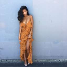 Isla the Label Tempo Maxi Dress Orange One SIze for rent on The Volte - image 1