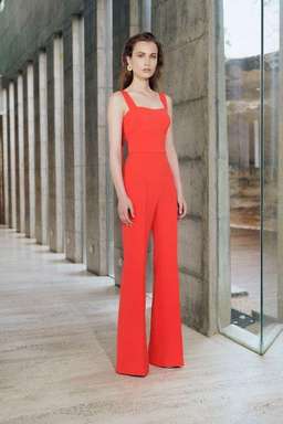 Rebecca Vallance L'Amour Jumpsuit Tangerine 8 for rent on The Volte - image 1