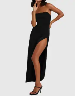 By Johnny The Lotus Strapless Dress Black Size 6 for rent on The Volte - image 3