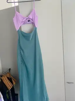 San Sloane Alona Midi Dress Purple Blue Size 10 for rent on The Volte - image 3