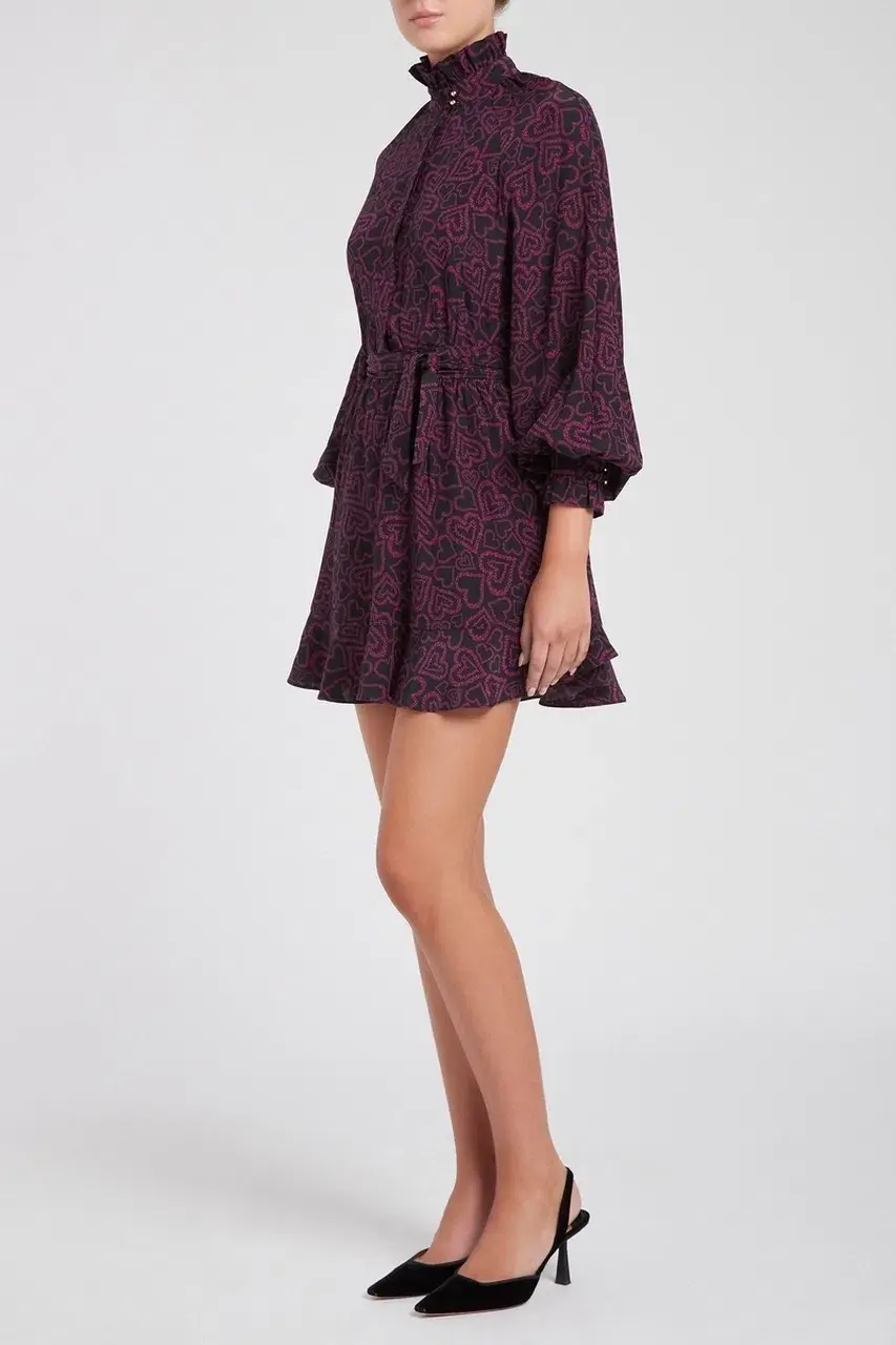 Rebecca Vallance Mazie Mini Dress Print Size 10 for rent on The Volte - main image