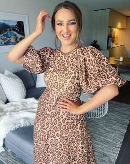Zimmermann Concert Day Midi Dress Pink Animal Print Size 8 for rent on The Volte - image 2