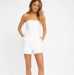 Kookai Kirsty Playsuit White Size 8 for rent on The Volte - image 4