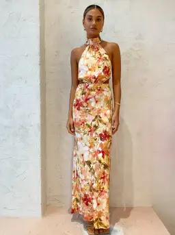 Significant Other Lapis Dress Watercolour Floral Print Size 14 for rent on The Volte - image 1