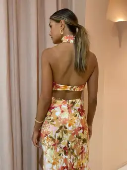 Significant Other Lapis Dress Watercolour Floral Print Size 14 for rent on The Volte - image 4