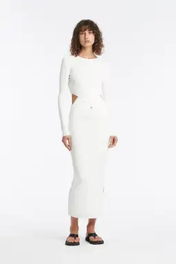 Sir the Label Celena Draped Dress White Size AU 10