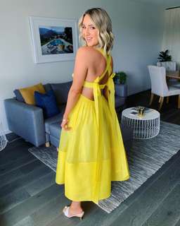 Zimmermann Botanica bralette gown in Sunshine size 0