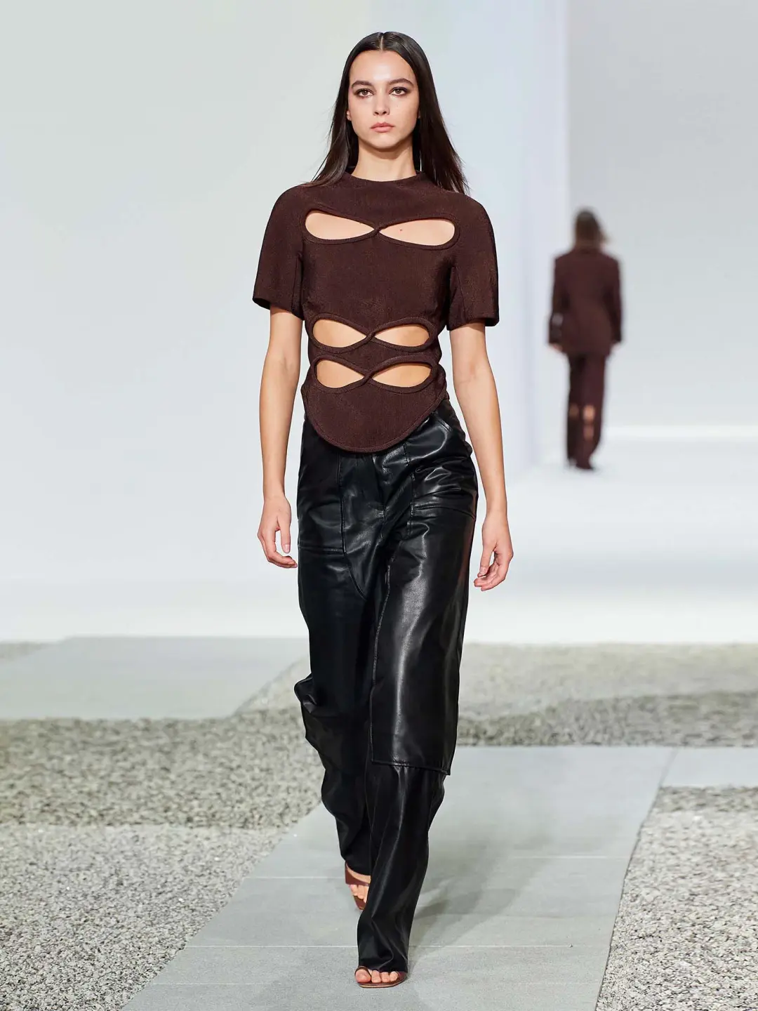 Christopher Esber Infinity Multi Loop Top Brown Size 6 for rent on The Volte - main image