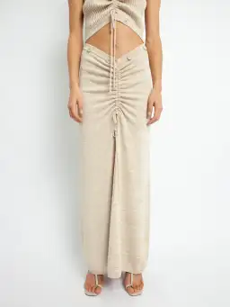 Christopher Esber Ruched Disconnect Cami Dress Beige Size 4 for rent on The Volte - image 3