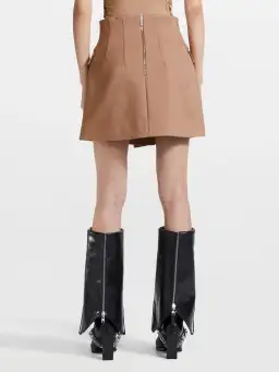 Dion Lee Frame Mini Skirt Brown Size 4 for rent on The Volte - image 4