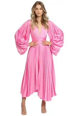 Acler - Palms Dress Pink - Size AU 12 for rent on The Volte - image 1