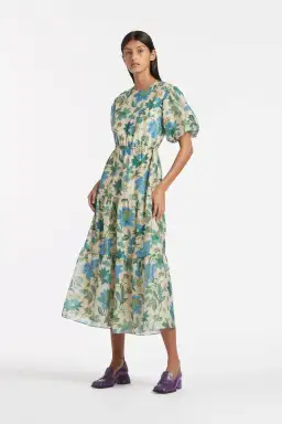 Sir The Label Celia Open Back Dress Marguerite Print Size 3 / AU 12 for rent on The Volte - image 1