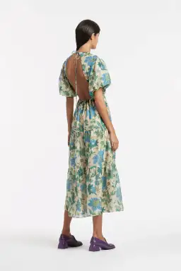 Sir The Label Celia Open Back Dress Marguerite Print Size 3 / AU 12 for rent on The Volte - image 2