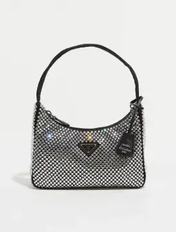 Prada Crystal Re Edition Bag Black for rent on The Volte - image 2