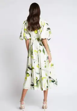 Aje Zest Midi Dress Print Size 14