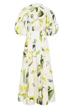 Aje Zest Midi Dress Print Size 14