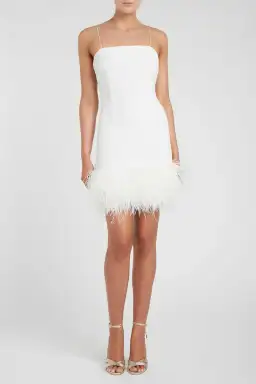 Rebecca Vallance Sylvie Mini Dress White Size 8