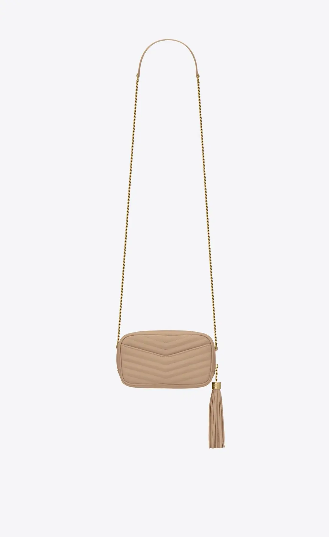 YSL Lou Mini Bag Beige for rent on The Volte - main image