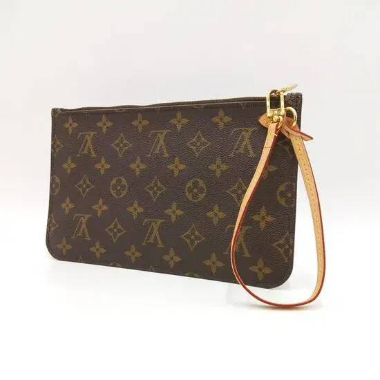 Louis Vuitton Neverfull Pouch Brown for rent on The Volte - main image