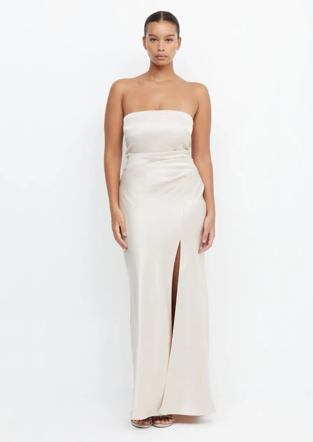 Bec & Bridge Dreamer Strapless Dress Sand Size 8 for rent on The Volte - main image