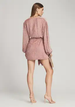 Retrofete Gabrielle Robe Mini Dress Pink Size 14 for rent on The Volte - image 3