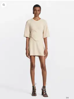 Dion Lee Oversized Undercorset Tunic Dress Sand Size 6 for rent on The Volte - image 1