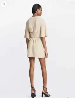 Dion Lee Oversized Undercorset Tunic Dress Sand Size 6 for rent on The Volte - image 2