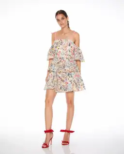 Talulah Bittersweet Flounce - Mini Dress - Print - Size 8 for rent on The Volte - image 1