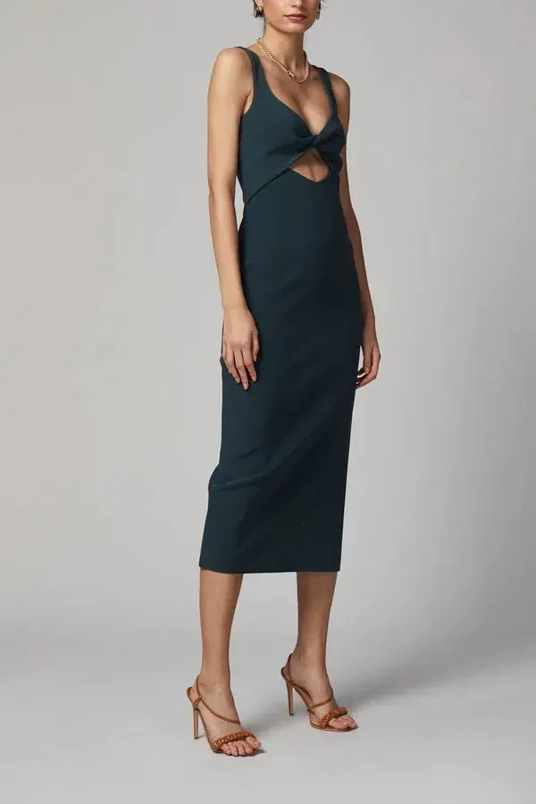 Bec and Bridge Joelle Midi Dress Fern Size 8 for rent on The Volte - main image