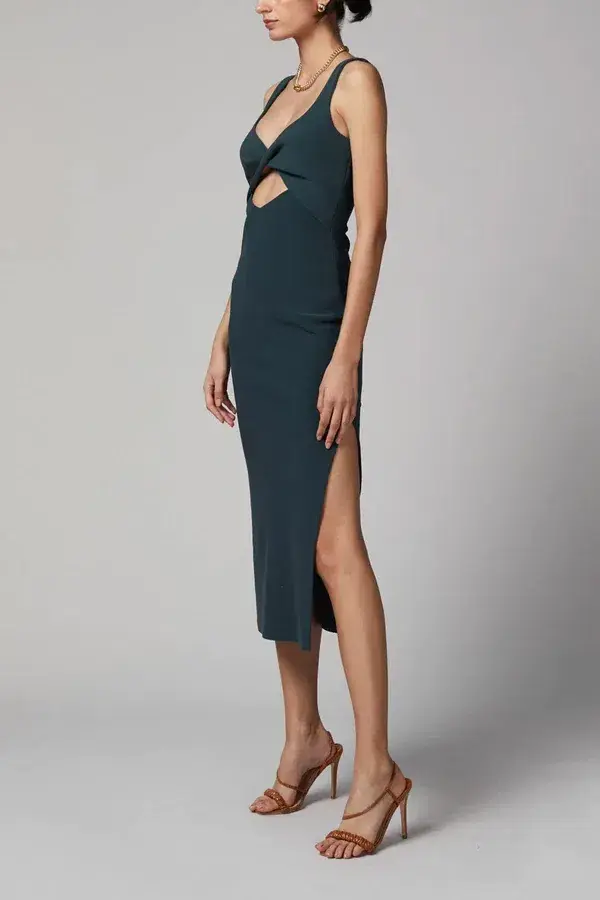 Bec and Bridge Joelle Midi Dress Fern Size 8 for rent on The Volte - main image