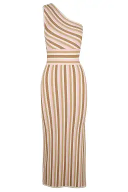 Opal Striped One Shoulder Knit Dress Multi Size M for rent on The Volte - image 4