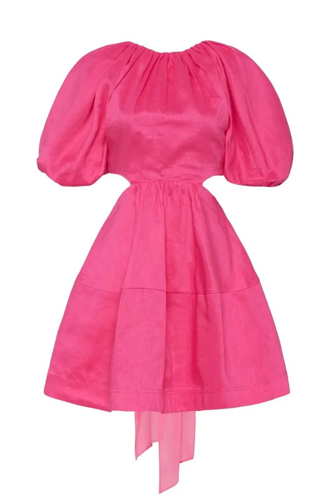 Aje Admiration Lace Up Mini Dress Pink Size 6 for rent on The Volte - main image
